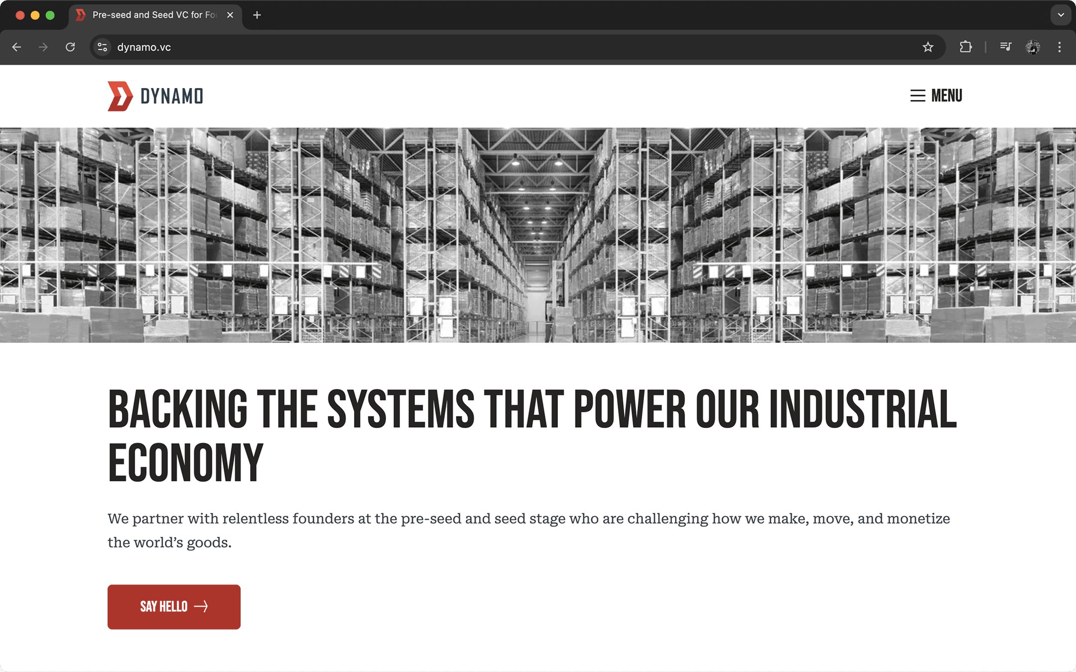 Dynamo Ventures Marketing Website